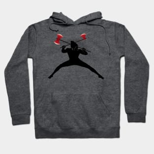 dual axe fight Hoodie